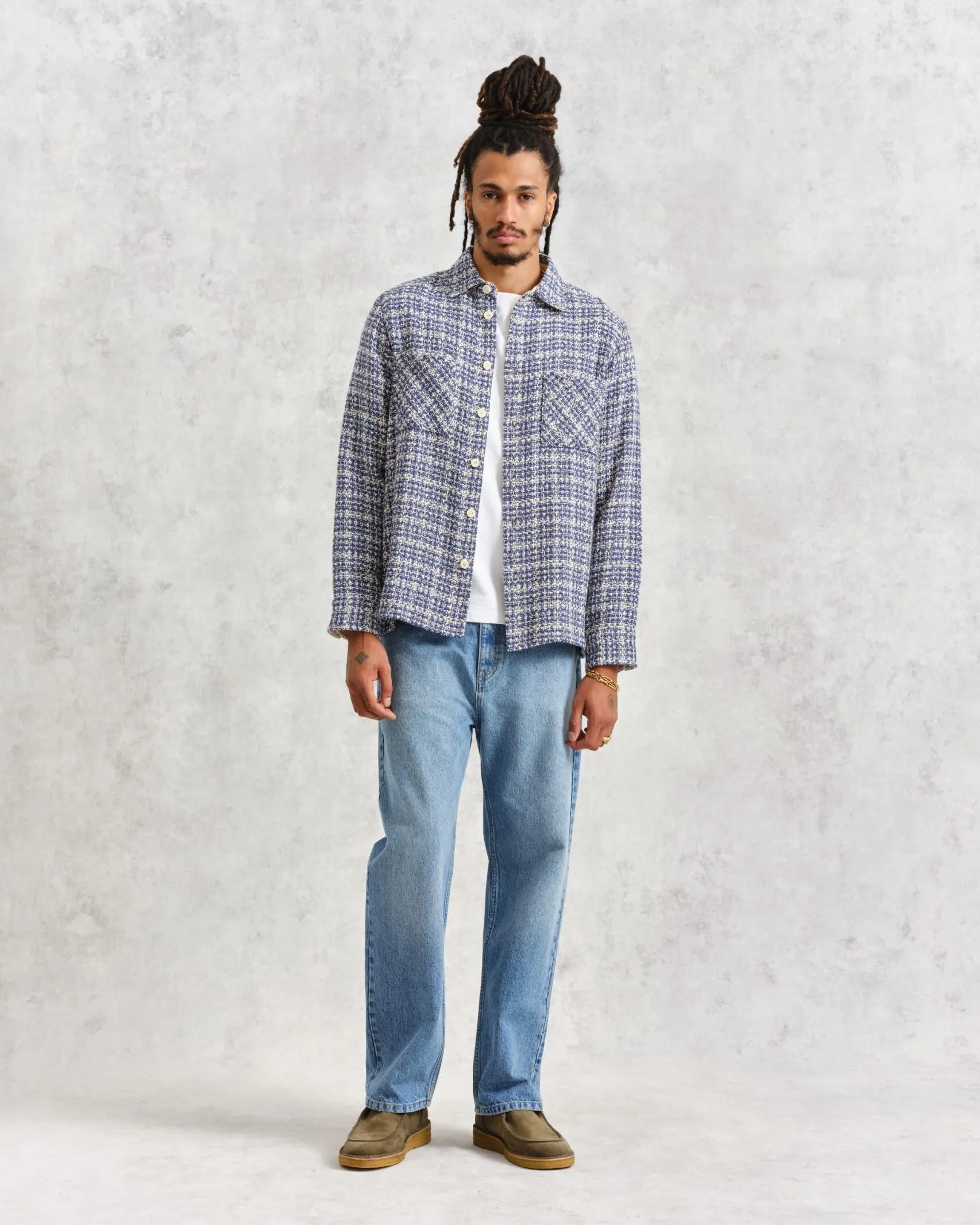 Mercer Check Blue Whiting Jacket