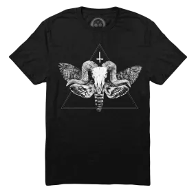 Midnight Skateboarding - The Horned God Tee - Black