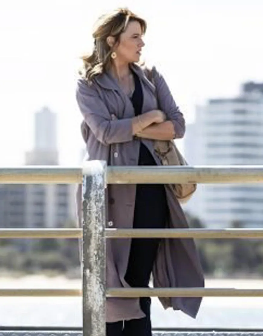 My Life Is Murder S02 Lucy Lawless Trench Coat | Ujackets.com - 50%Off