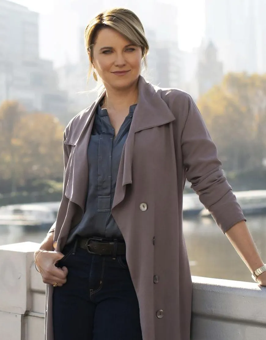 My Life Is Murder S02 Lucy Lawless Trench Coat | Ujackets.com - 50%Off