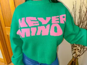 Never Mind Sweater (Green & Pink Combo)