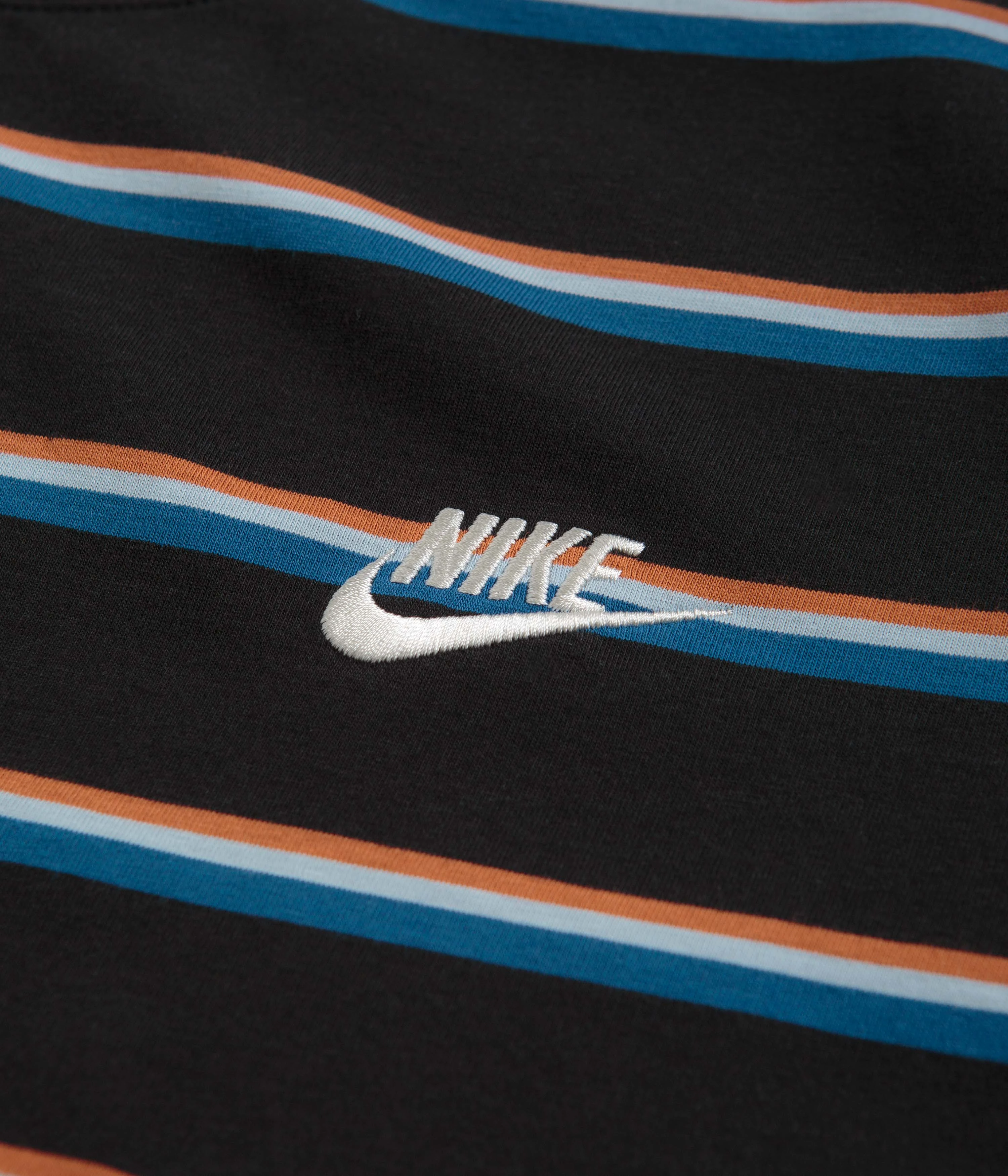 Nike Stripe T-Shirt - Black / Burnt Sunrise