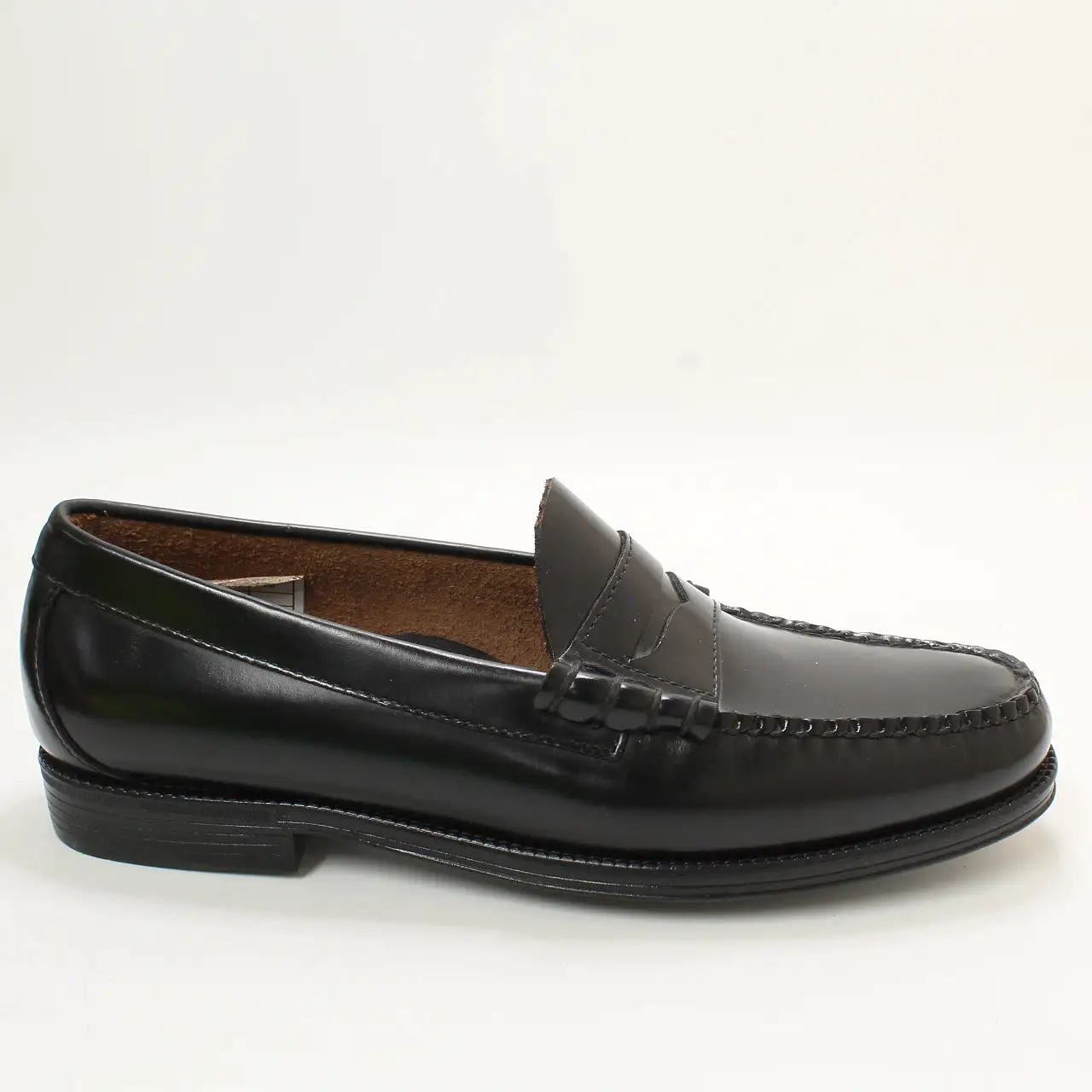 Odd Sizes - Mens G.H Bass & Co Weejun Ii Larson Moc Penny Black - UK Sizes Right 8/Left 7