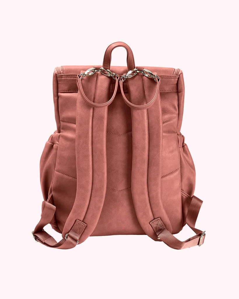 OiOi Signature Nappy Backpack - Dusty Rose Vegan Leather