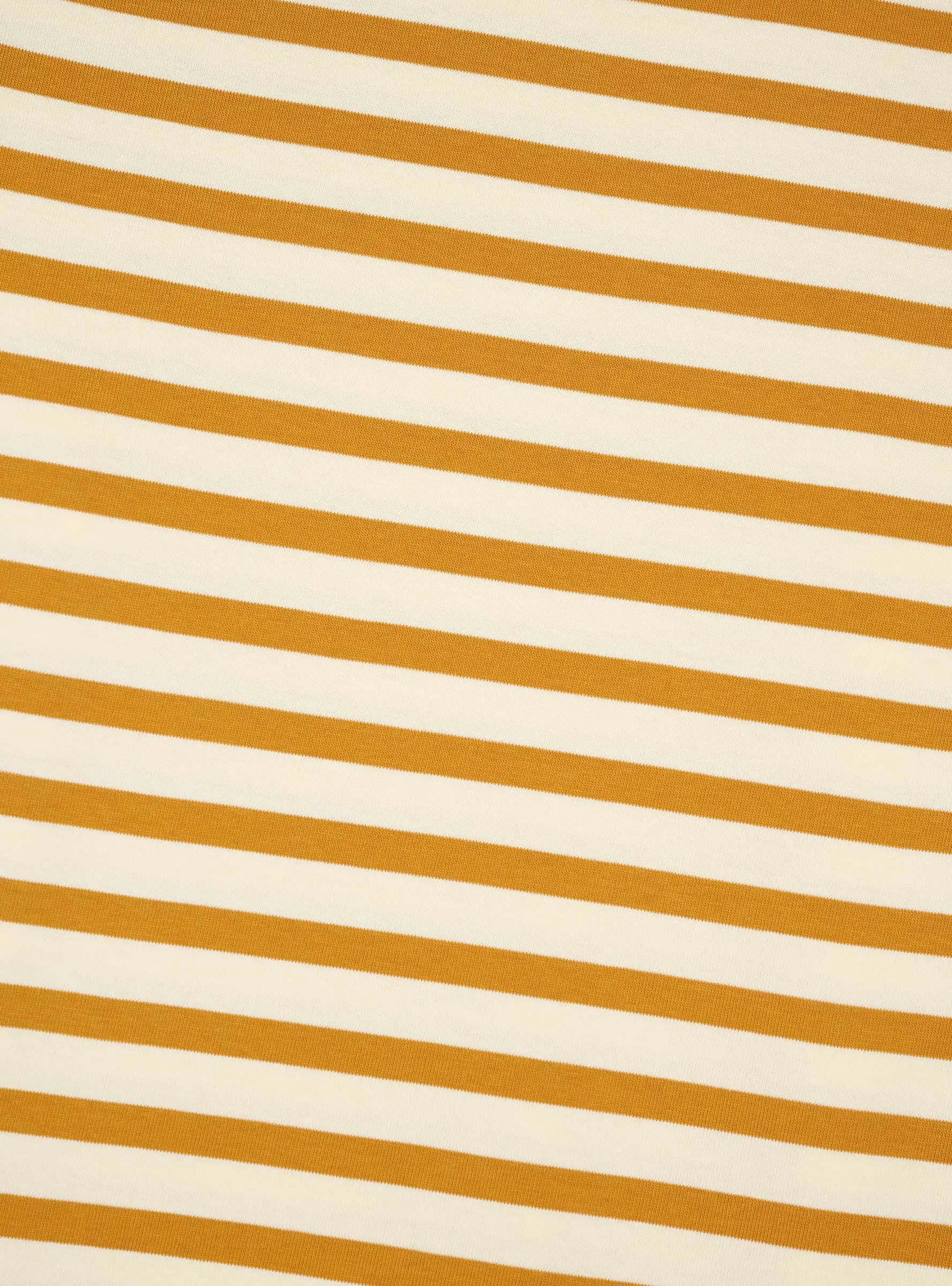 Organic T-shirt Gold & Ecru Stripe