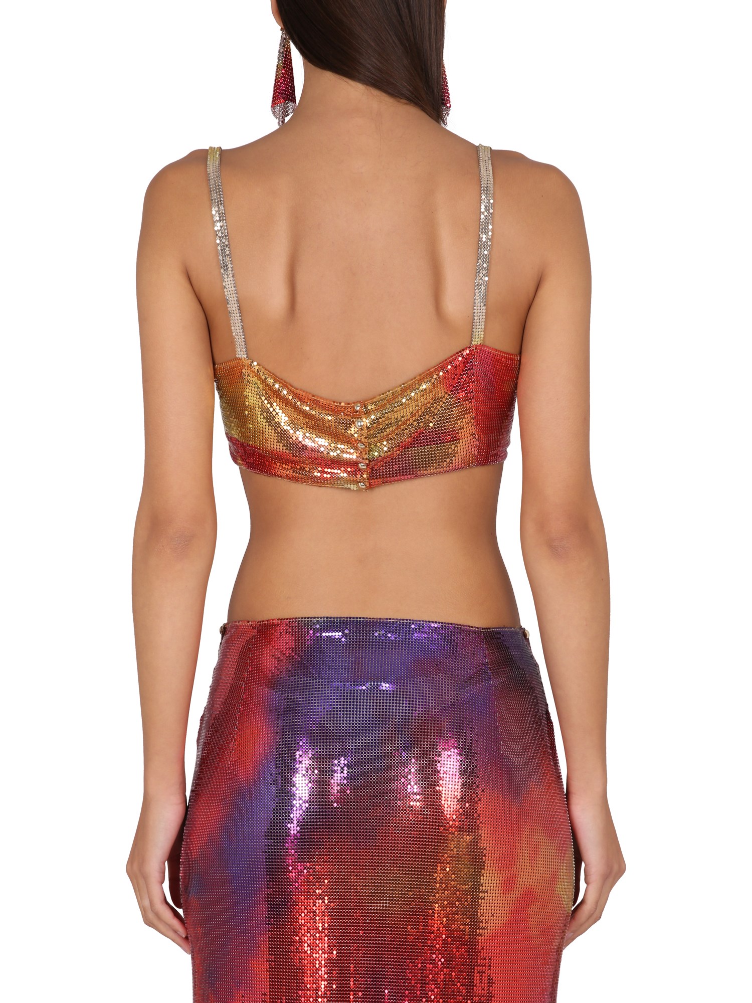 PACO RABANNE    CROP TOP WITH STRAPS