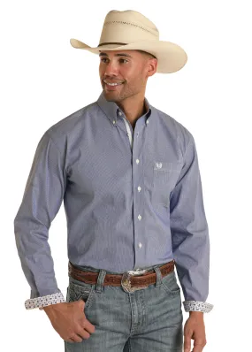 Panhandle Slim Mens Blue Long Sleeve Shirt