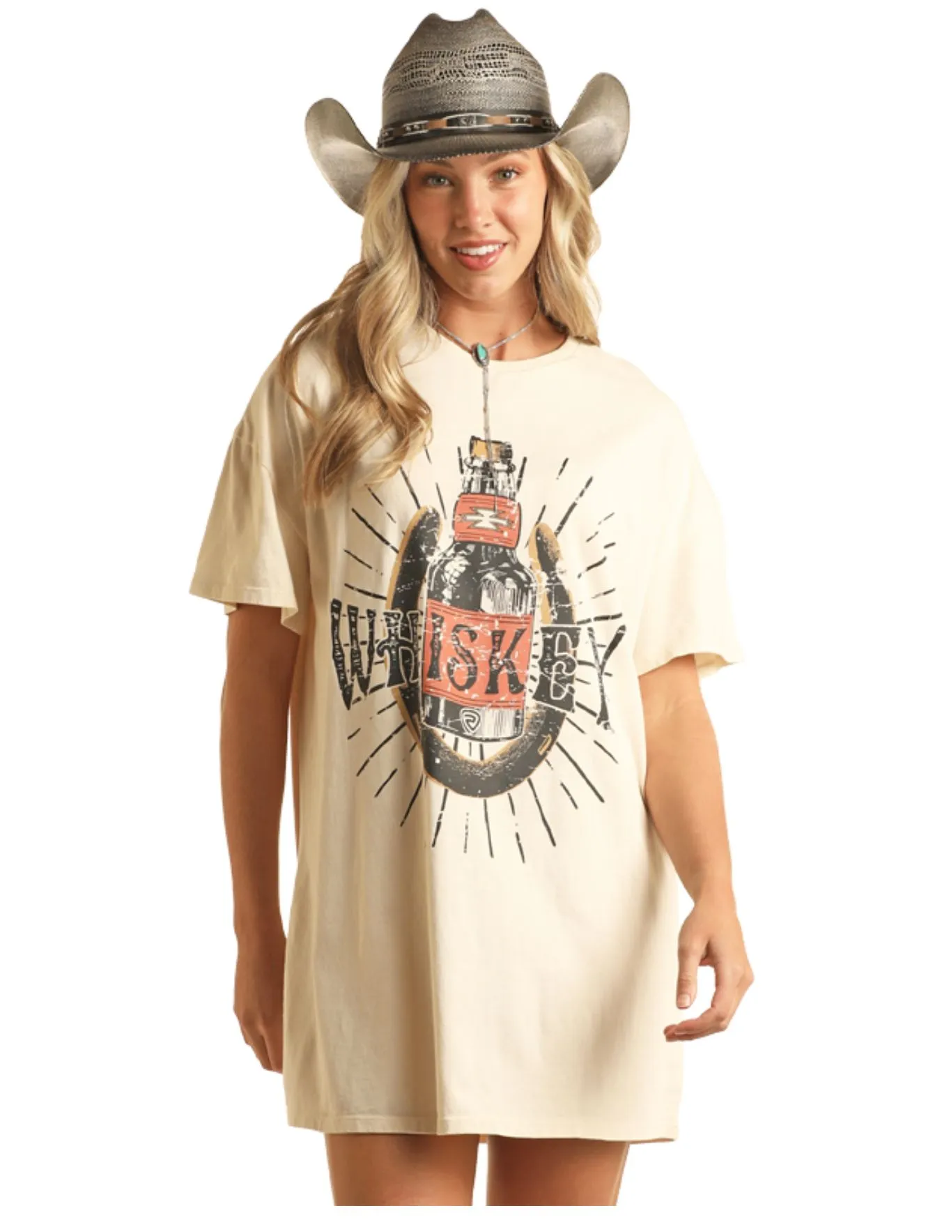 Panhandle Slim Womens Whiskey T-Shirt Dress