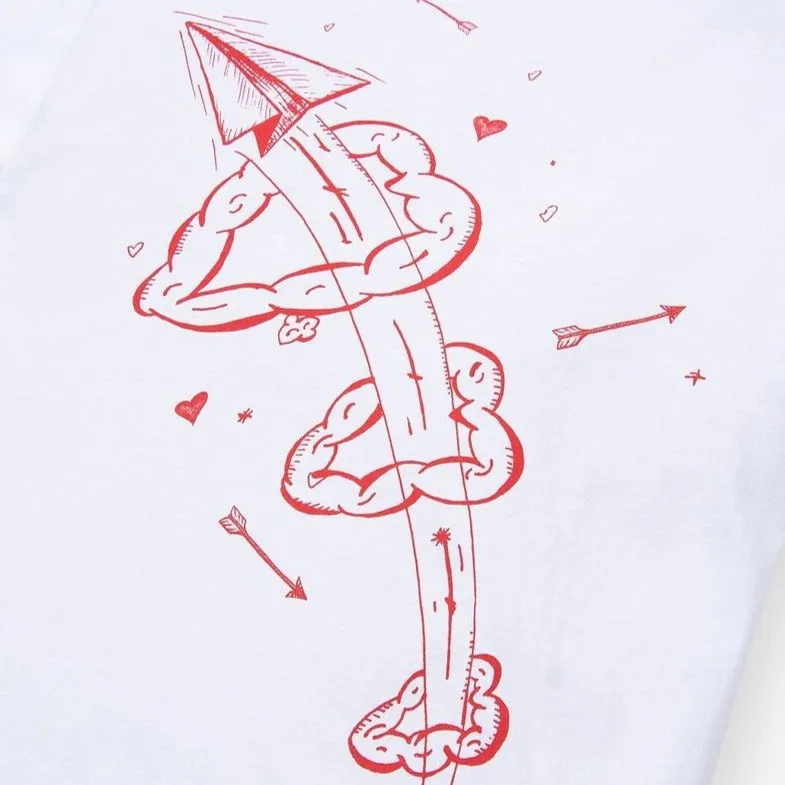 Paper Planes Love Note Tee- WHITE