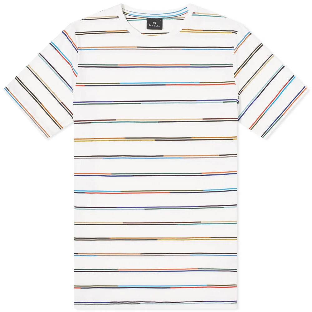 Paul Smith Champ Stripe T-ShirtWhite