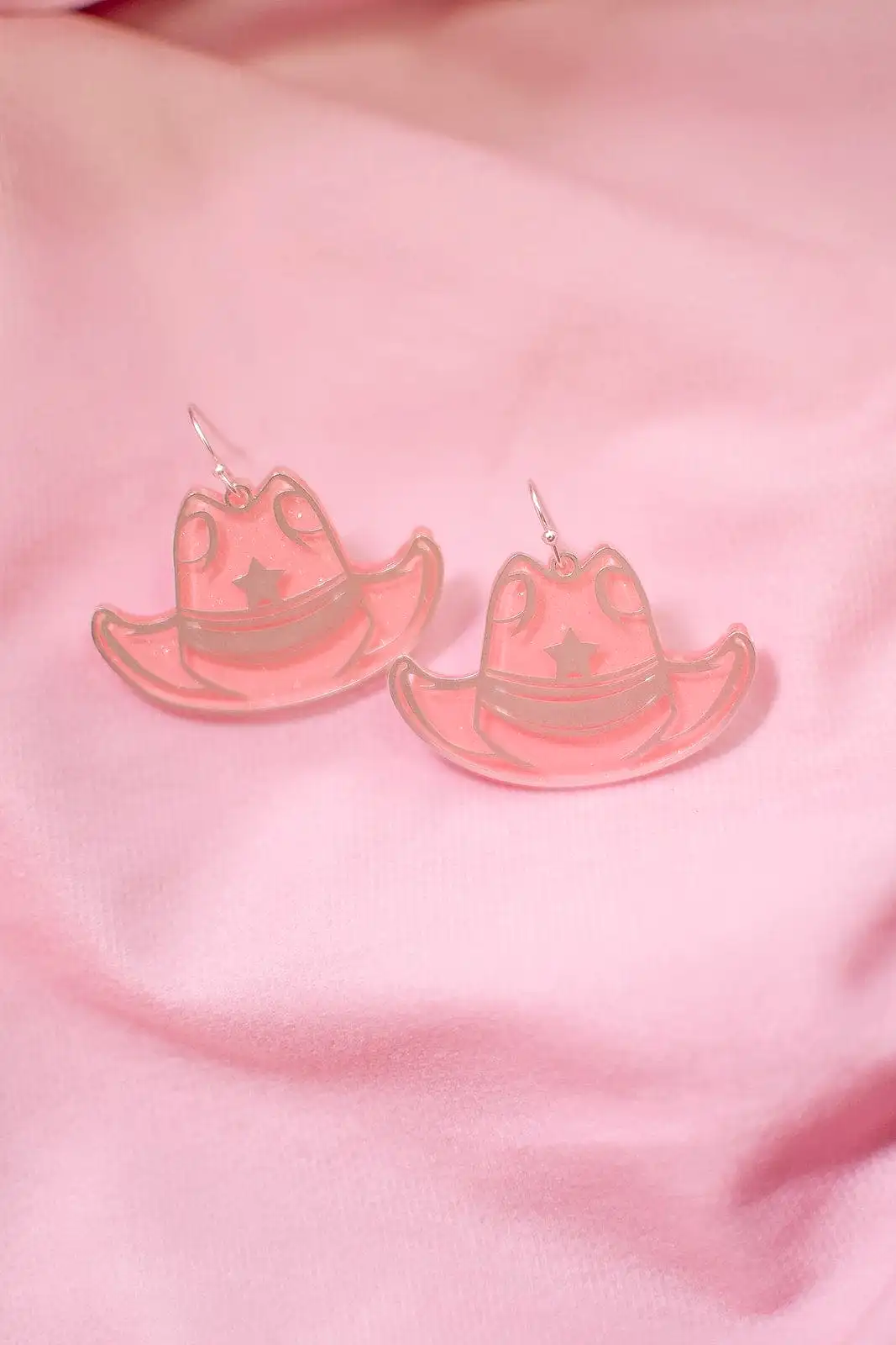 Pink & Silver Western Earrings