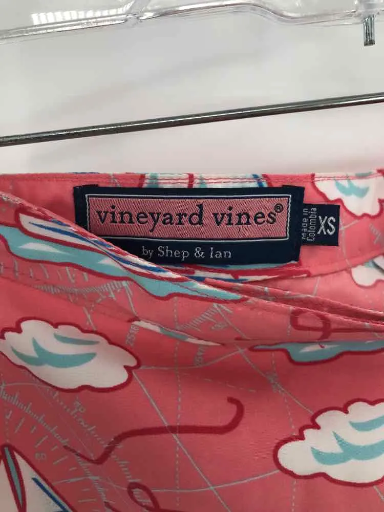 Pre-Owned Vineyard Vines Pink Size XS Wrap Mini Skirt