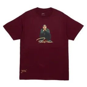 Primitive Skateboards x Tupac Shirt Shakur Burgundy