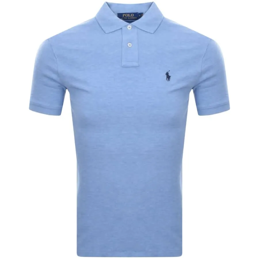 Ralph Lauren Slim Fit Polo T Shirt Blue