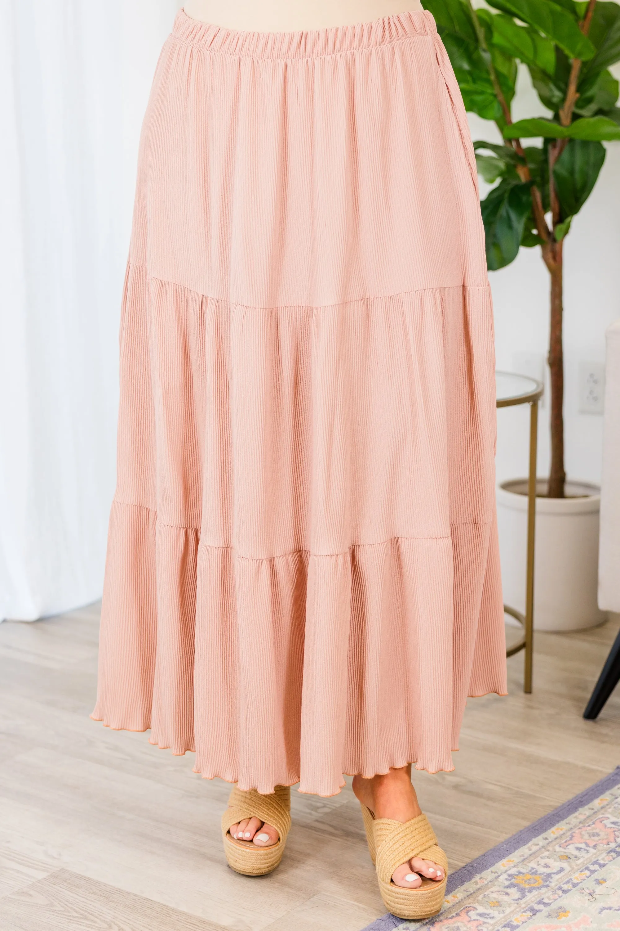 Refreshing Breeze Skirt, Dusty Rose