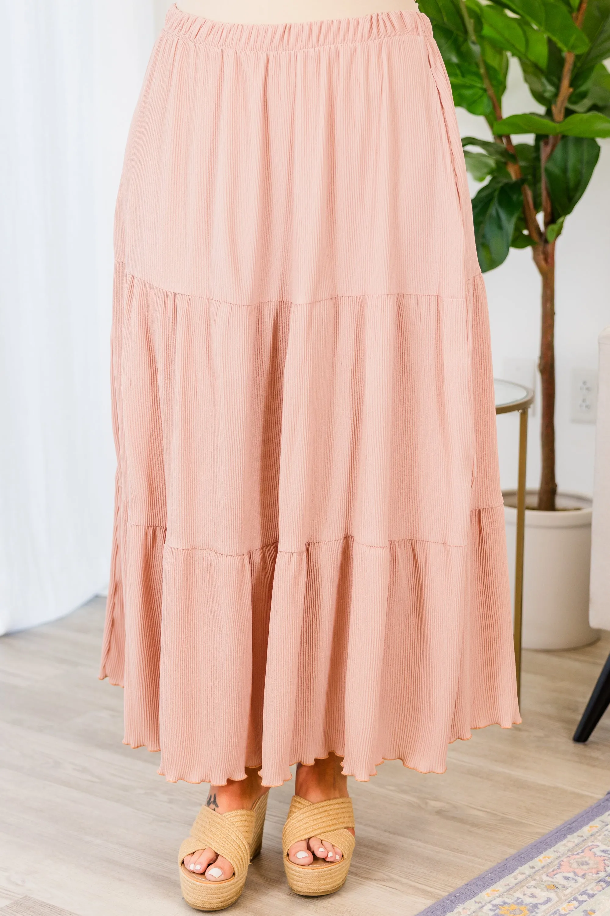 Refreshing Breeze Skirt, Dusty Rose