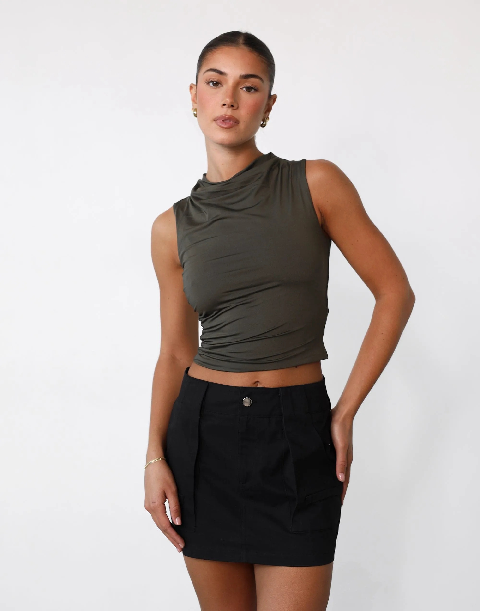 Remember This Mini Skirt (Charcoal)