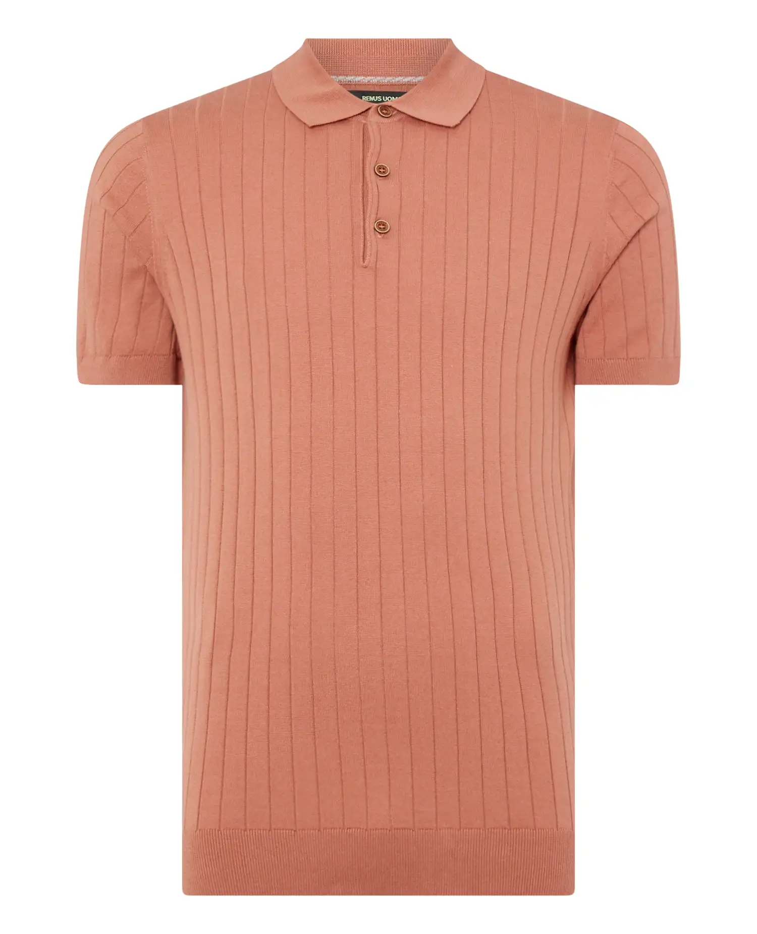 REMUS UOMO Knitted Polo Shirt/Orange - New SS21