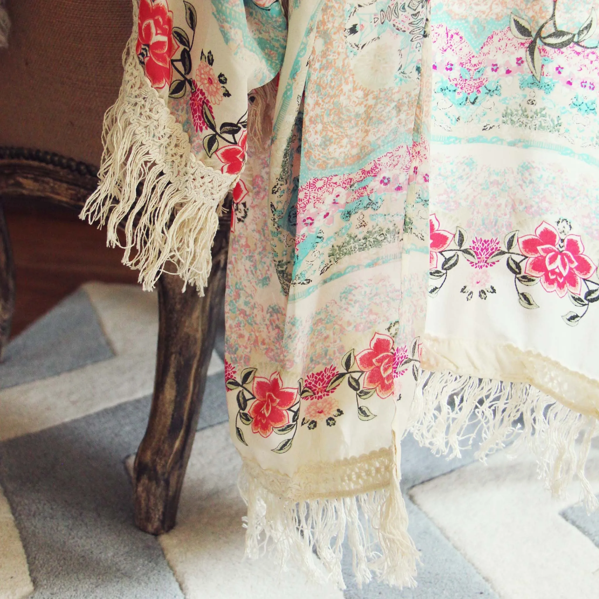 Rose Fringe Duster