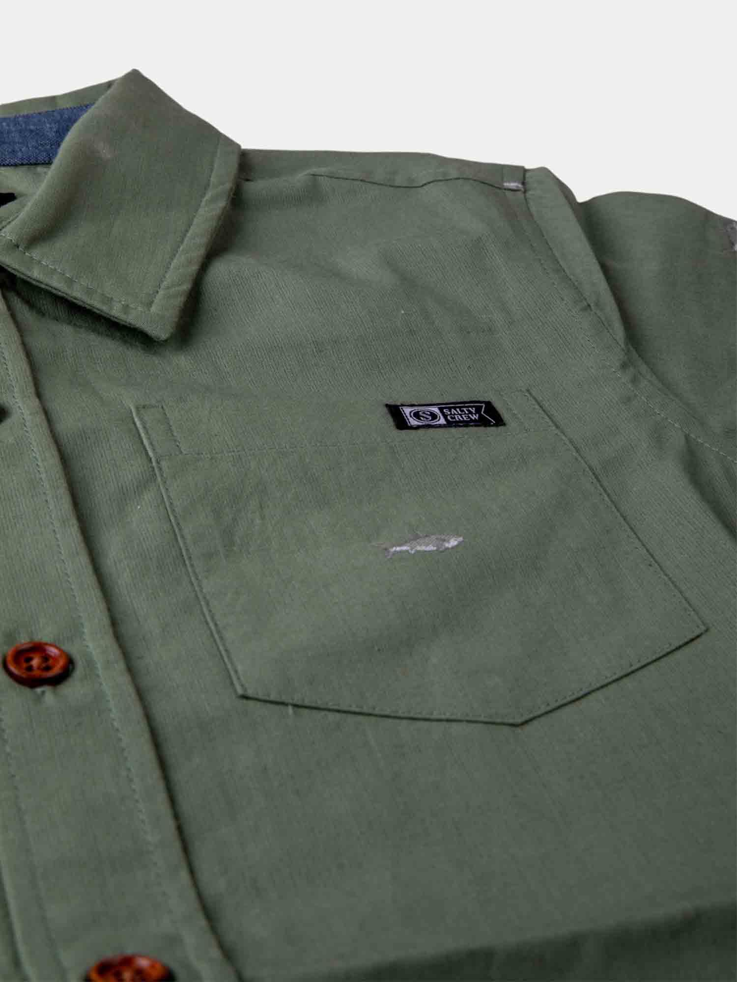 Salty Crew Bruce Boys Woven Shirt - Vintage Military