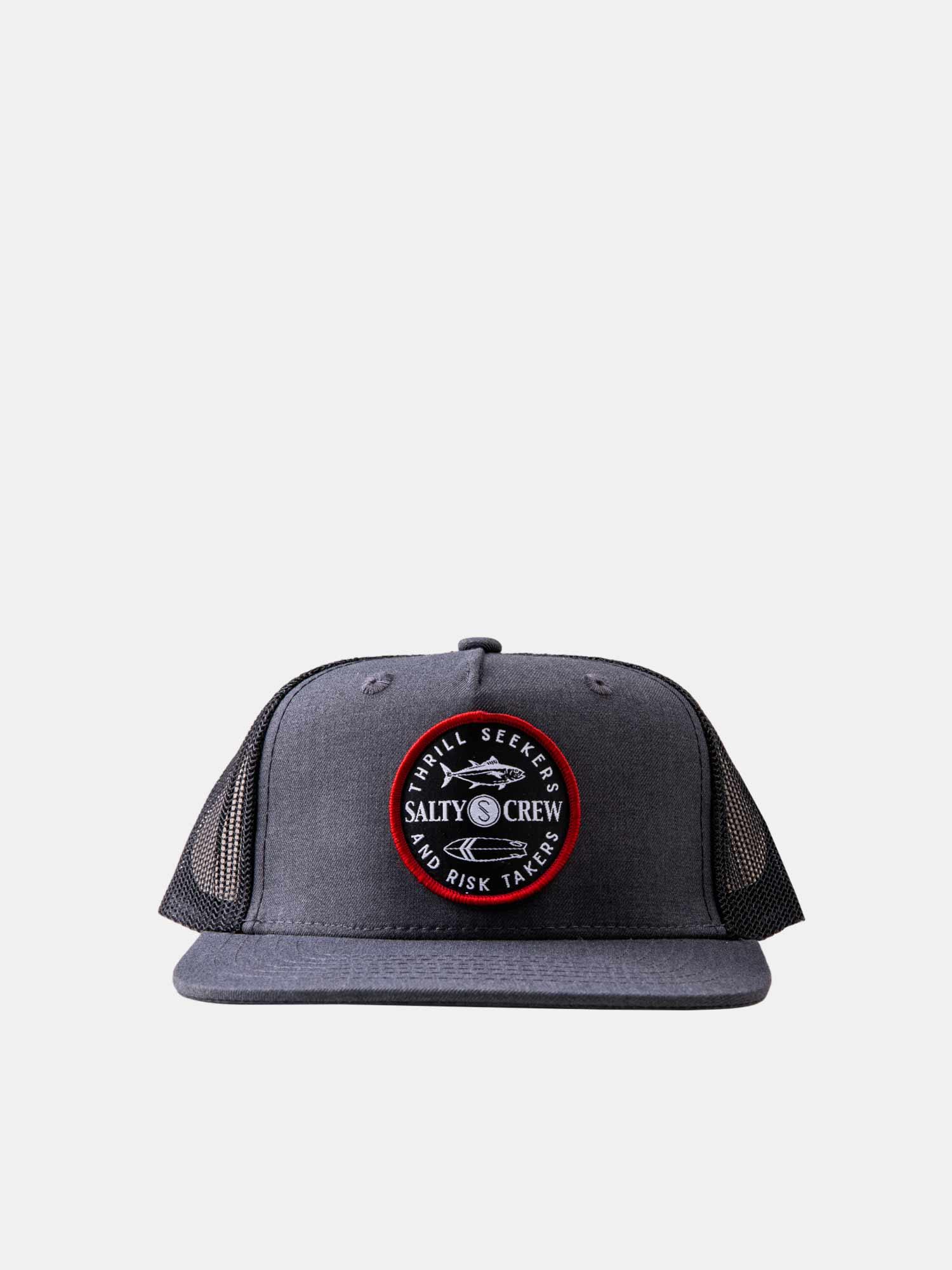 Salty Crew Flip Flop Boys Trucker - Dark Heather Grey