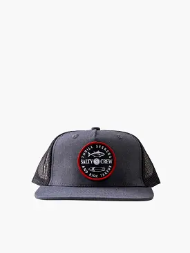 Salty Crew Flip Flop Boys Trucker - Dark Heather Grey