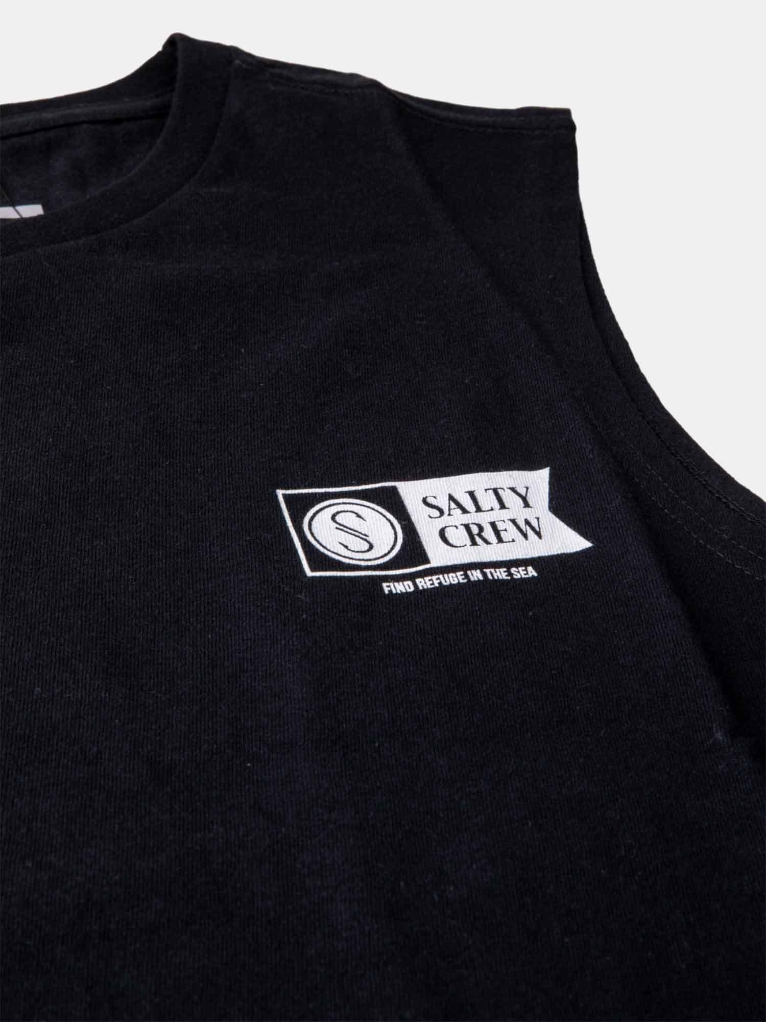 Salty Crew Snap Attack Muscle Tee - Black