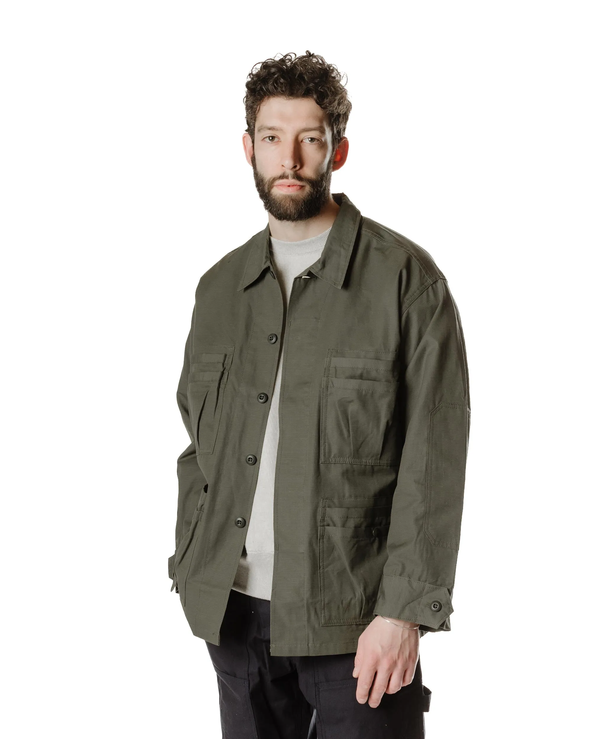 Sassafras Overgrown Fatigue Jacket Ripstop Olive