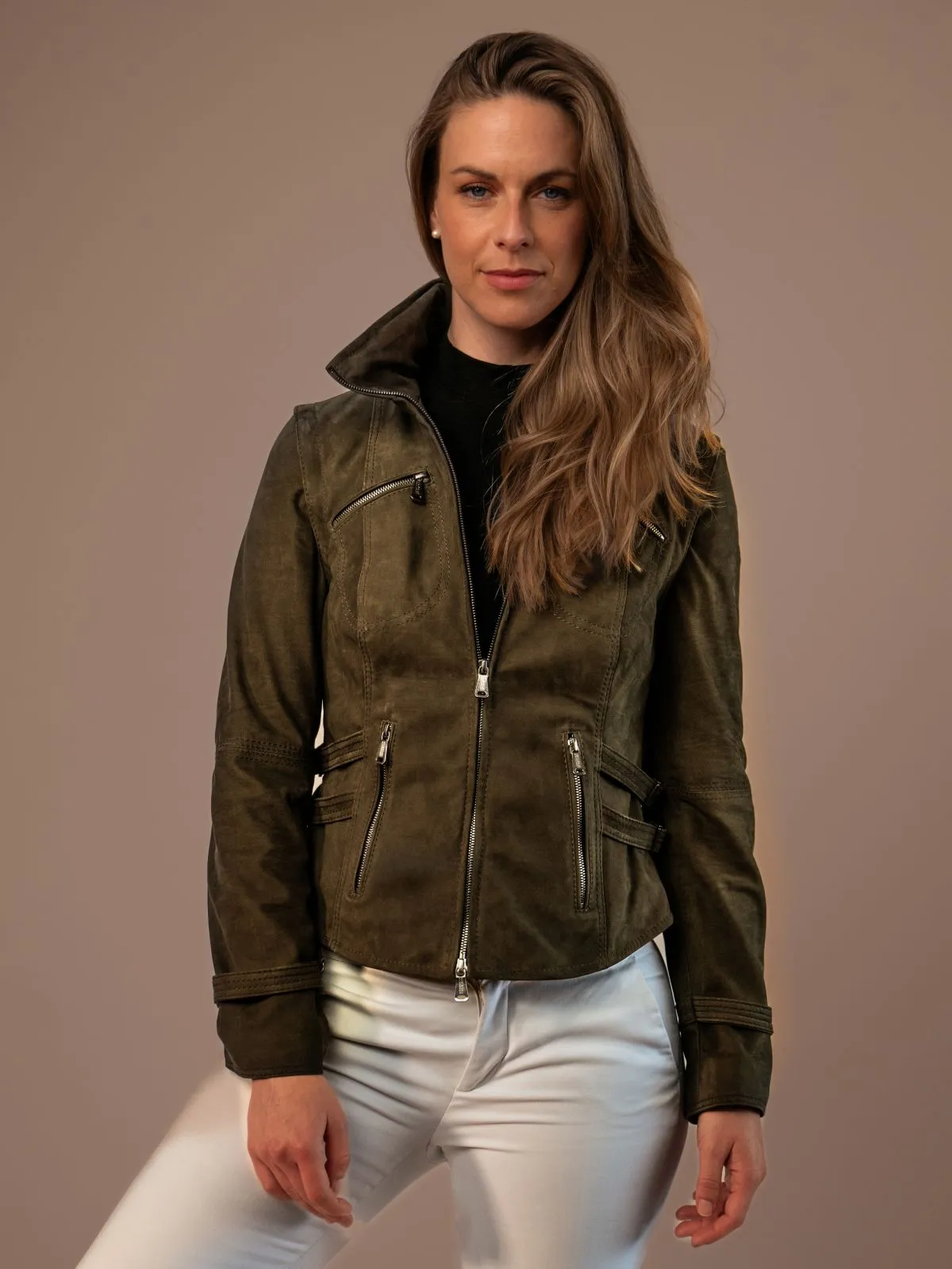 Scarf Ladies Leather Jacket, 2.299,00 €