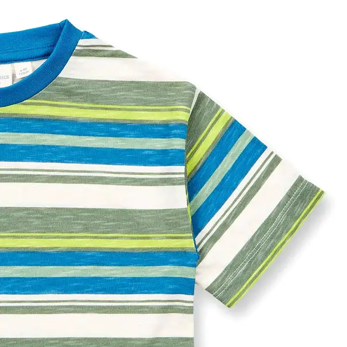 Sense Organics Blue Green Stripe Jannis T-Shirt