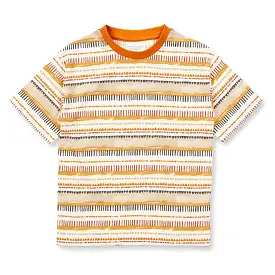 Sense Organics Cinnamon Abstract Stripe Jannis T-Shirt