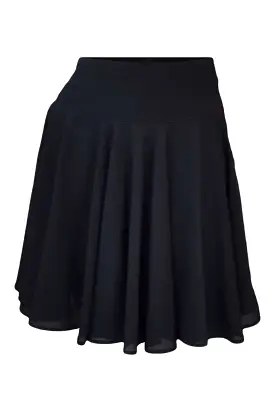 SHIN JANG KYOUNG South Korea Designer Black Micro Mini Pleated Circle Skirt (S)