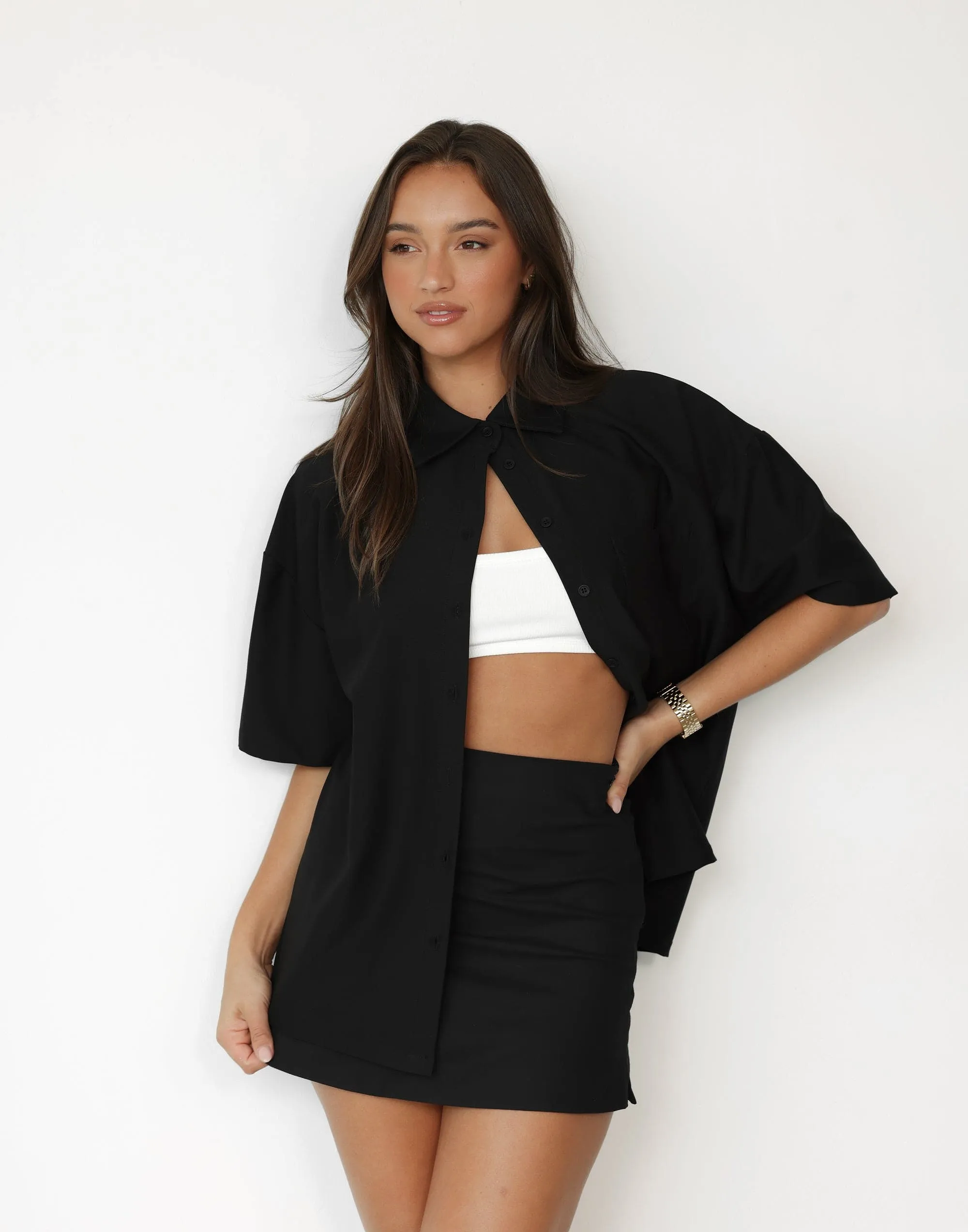 Sierra Mini Skirt (Black)