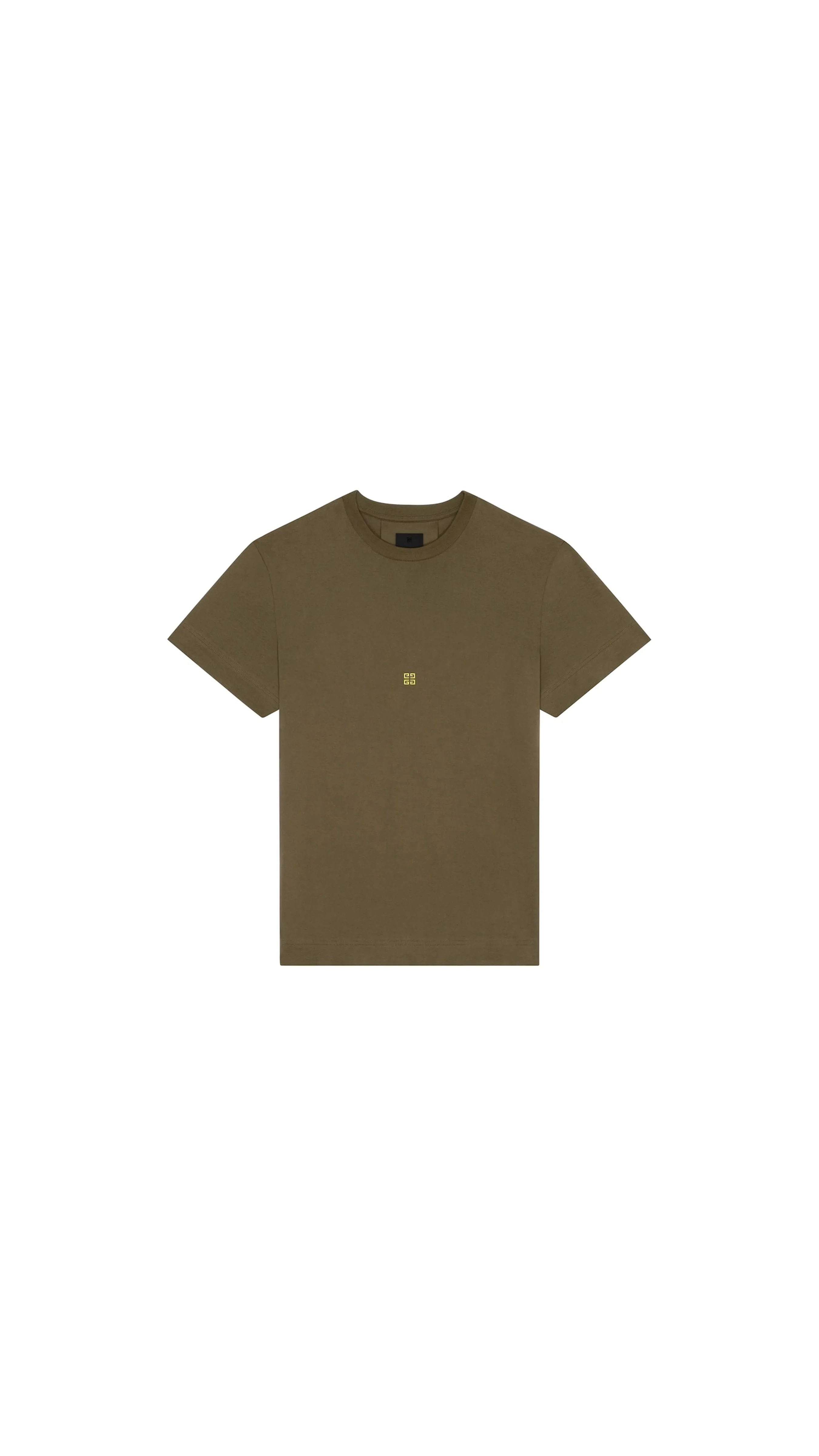 Slim fit t-shirt in cotton - Khaki