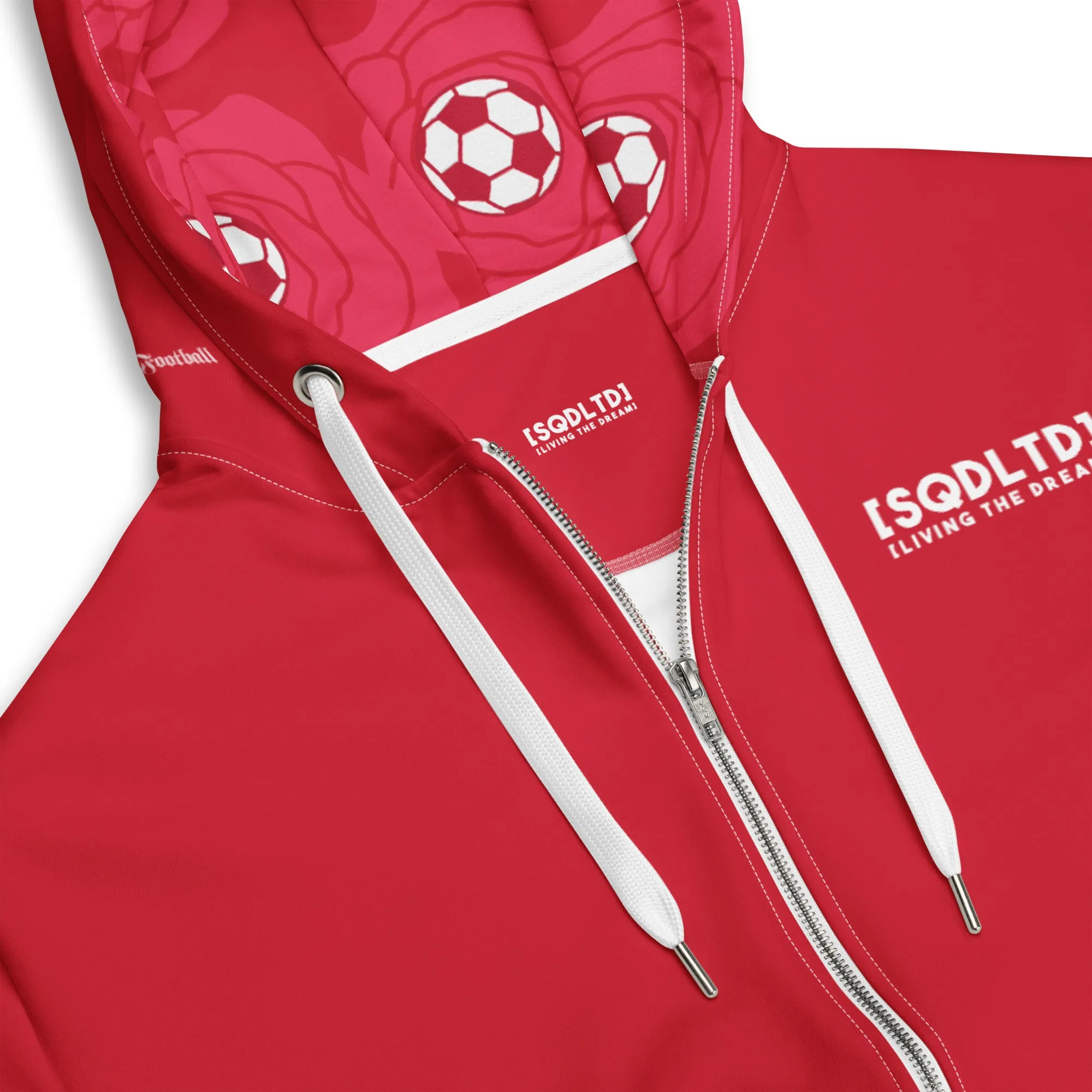 Sqdltd It's Forever Football Unisex zip hoodie VRed