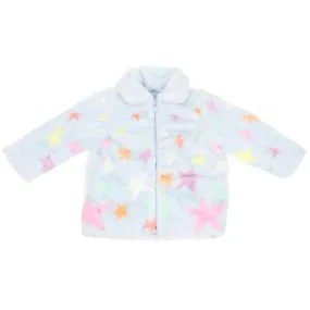 STELLA MCCARTNEY BLUE KIDS GIRLS FAUX FUR COAT 3 YEARS