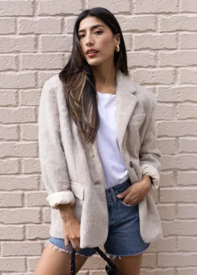 Steve Madden Nana Blazer Coat - Oatmeal ***FINAL SALE***