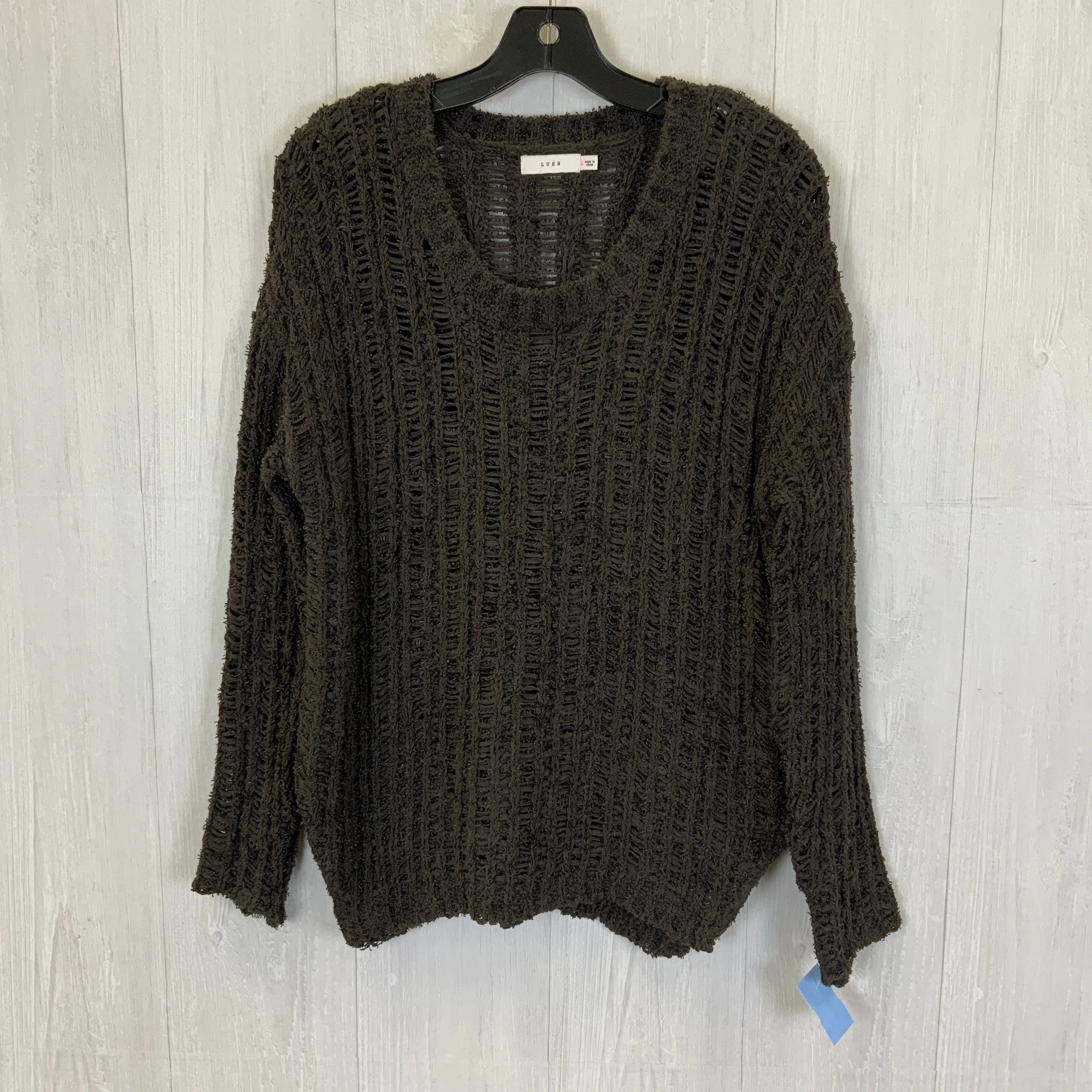 Sweater By Lush In Chocolate, Size: L