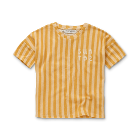 T-SHIRT LINEN STRIPE SUNSET