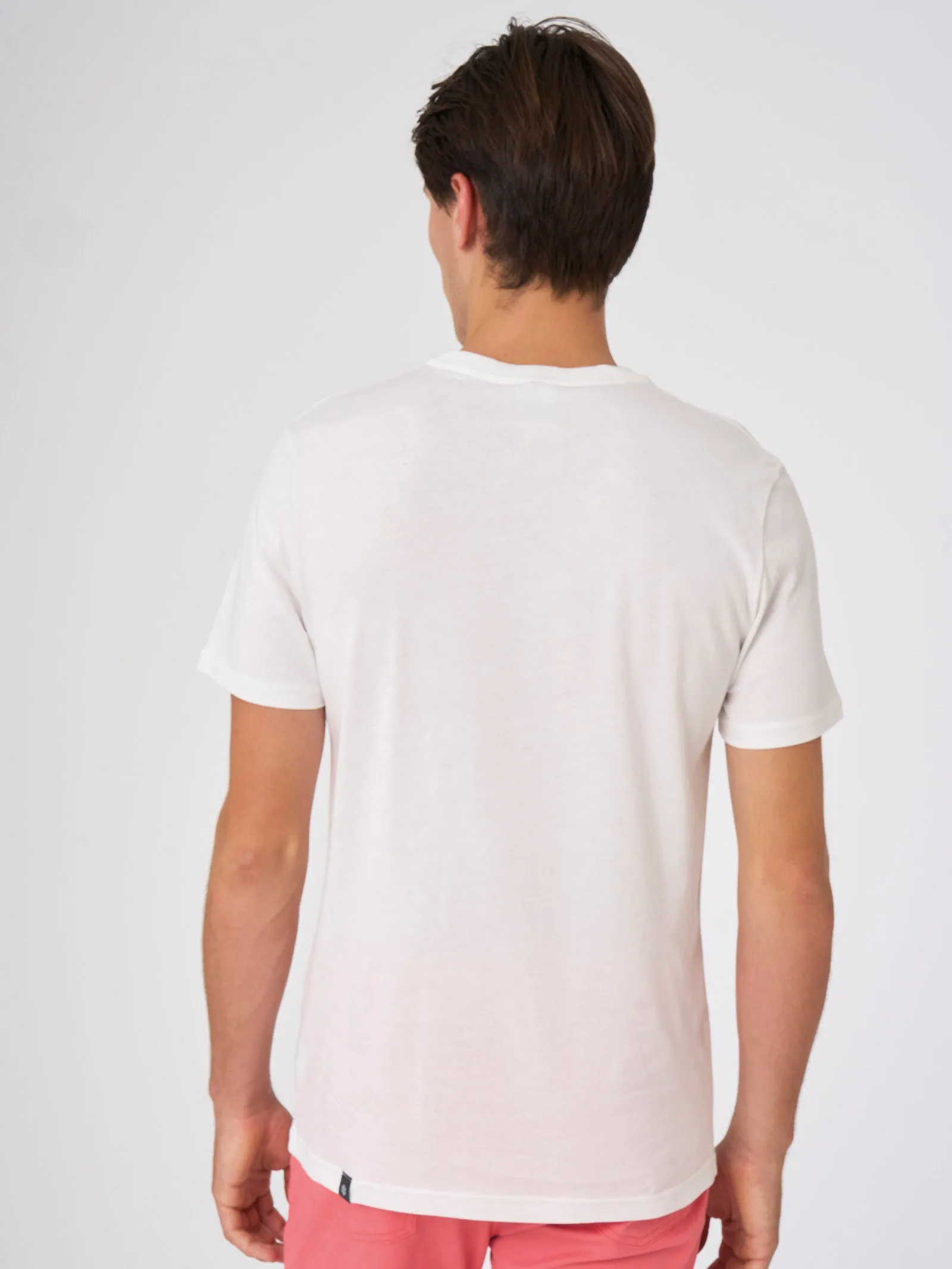 T-shirt slim fit in Compact Eco Cotton Jersey - Bianco