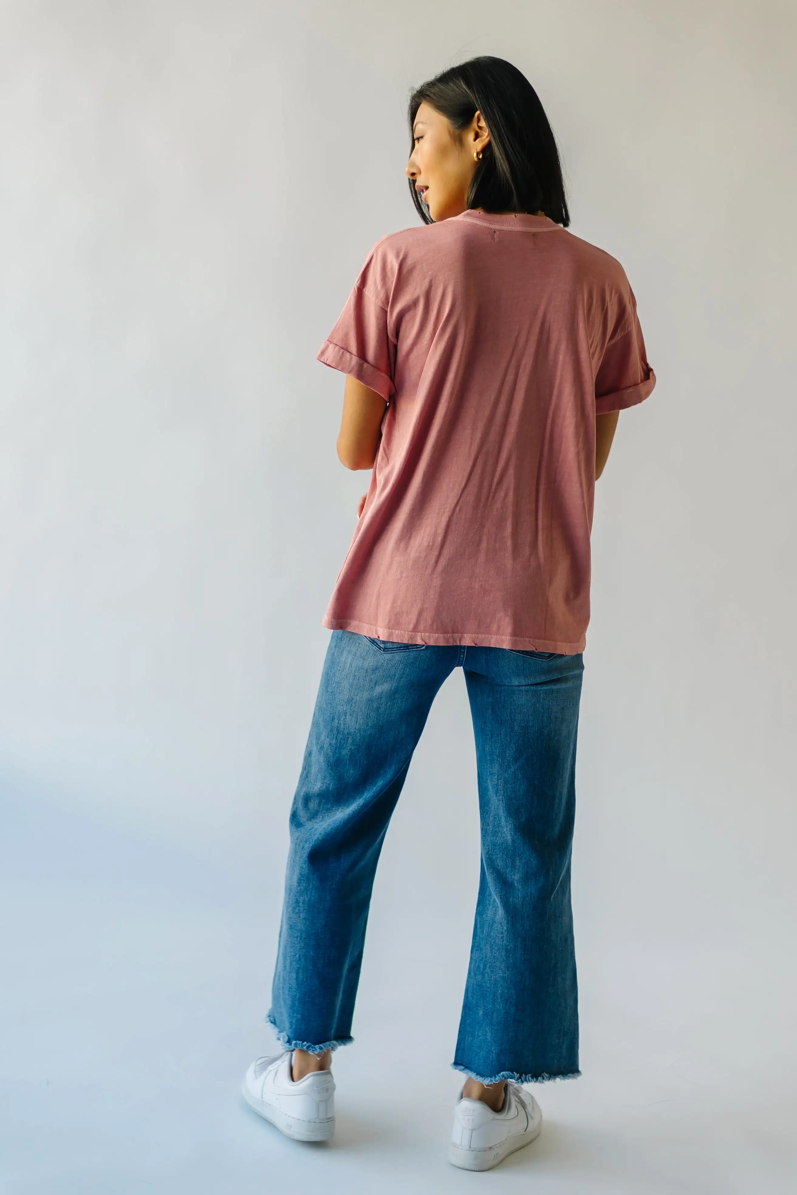 The June Rose Tee in Dusty Pink