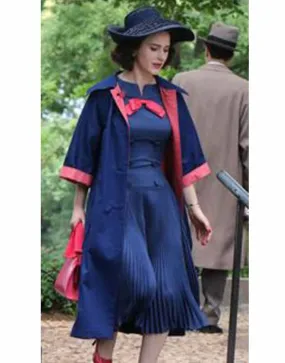 The Marvelous Mrs. Maisel Rachel Brosnahan Blue Coat | Ujackets.com