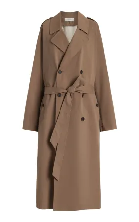 The Row Montrose Cotton-Cashmere Trench Coat