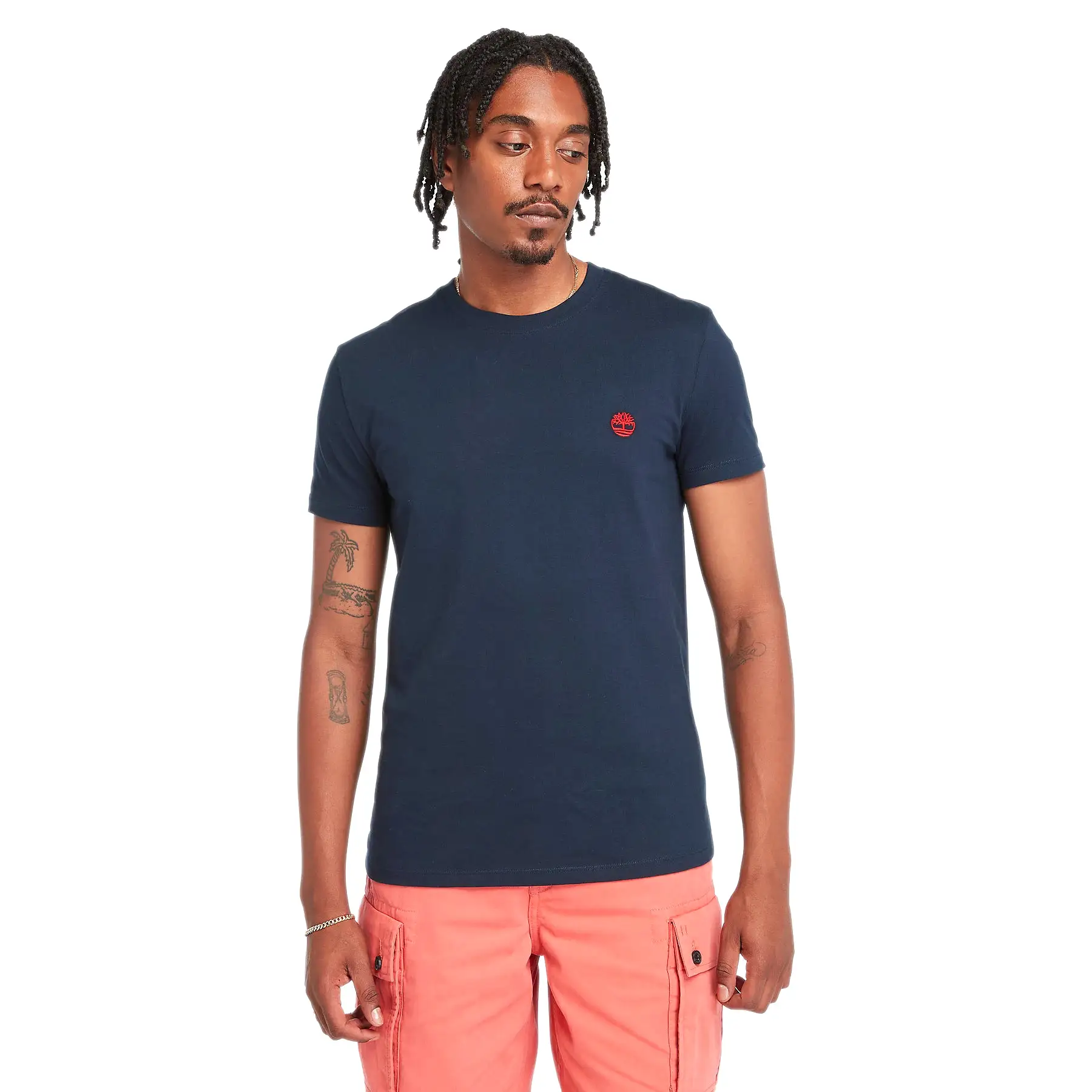 Timberland Mens Crew Neck T Shirt 'Dunstan River Jersey Crew' Slim Fit - Short Sleeved