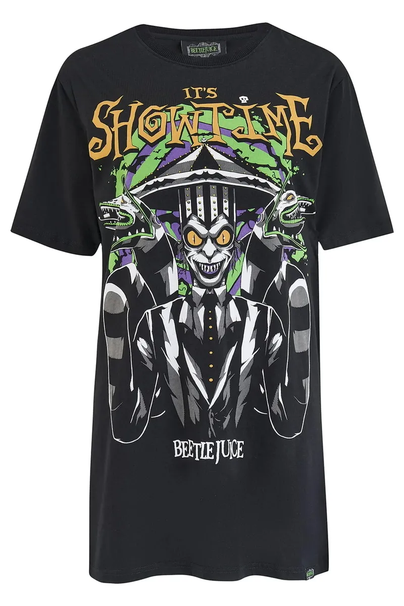 unisex t-shirt KILLSTAR - Beetlejuice It's Showtime - Black - KSRA012007  -  Metal-shop