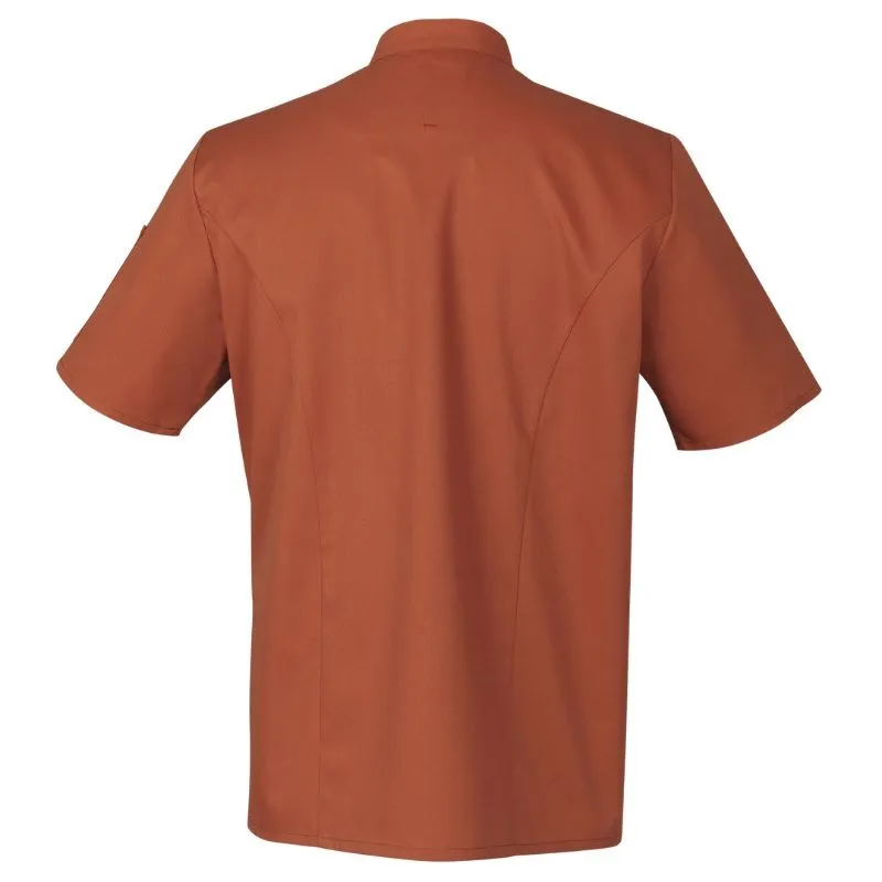 Unisex Terracotta Short Sleeve Chef's Coat Harti - ROBUR