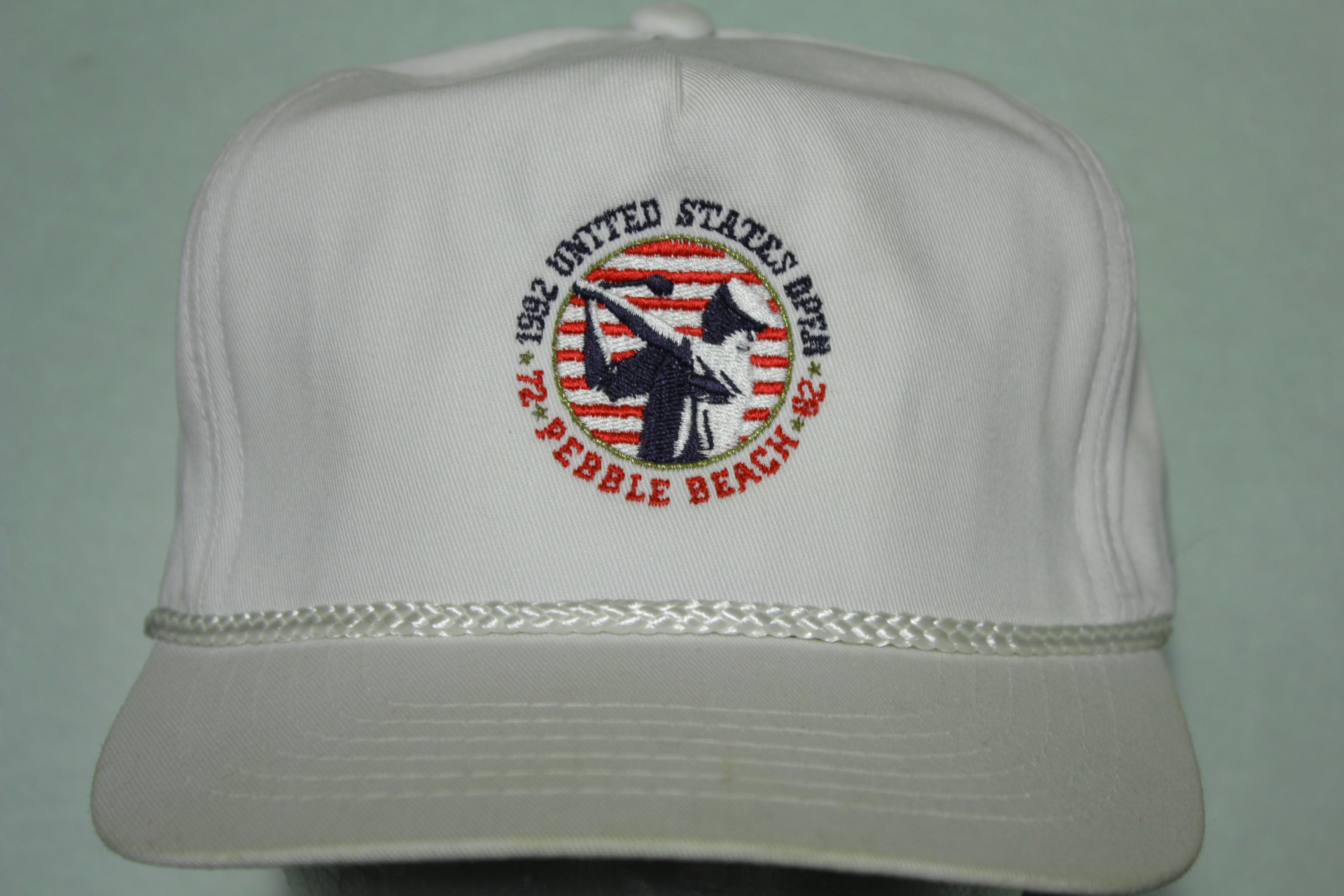 United States Open Pebble Beach 1992 Vintage 90's Golf Trucker Snapback Adjustable Hat