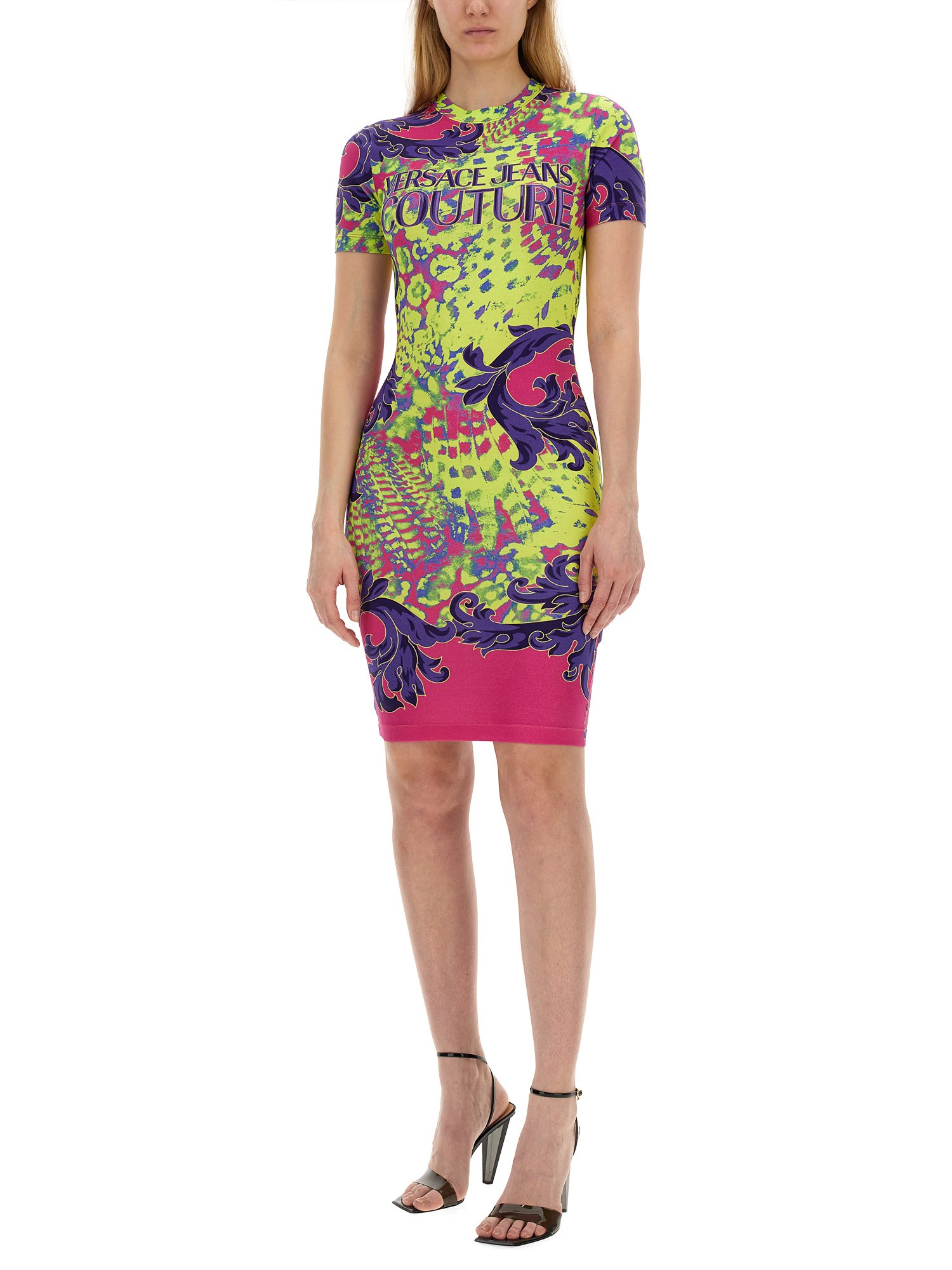 VERSACE JEANS COUTURE    DRESS WITH PRINT