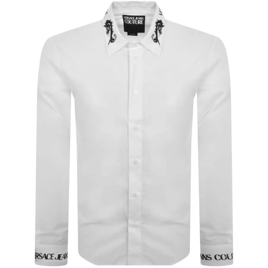 Versace Jeans Couture Slim Long Sleeve Shirt White