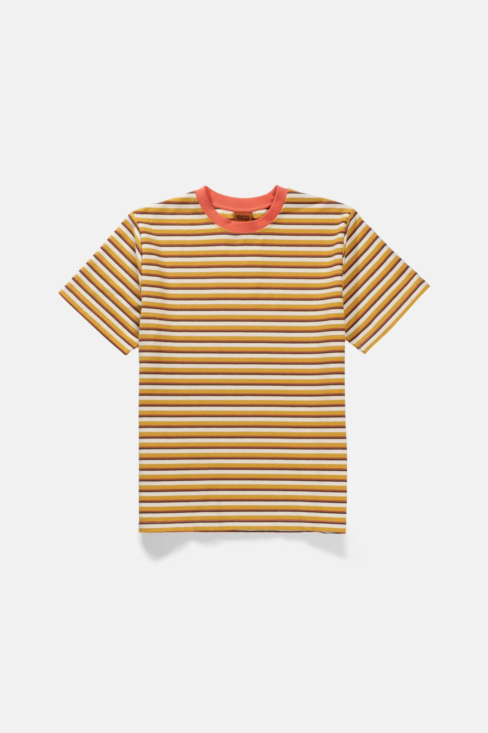 Vintage Stripe Ss T-Shirt Mustard